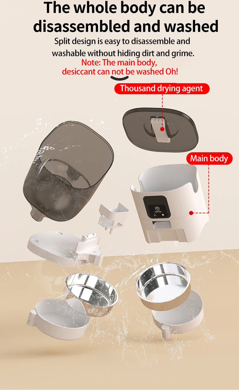 7L Smart Automatic Pet Feeder – Double Bowl WiFi Cat & Dog Dispenser