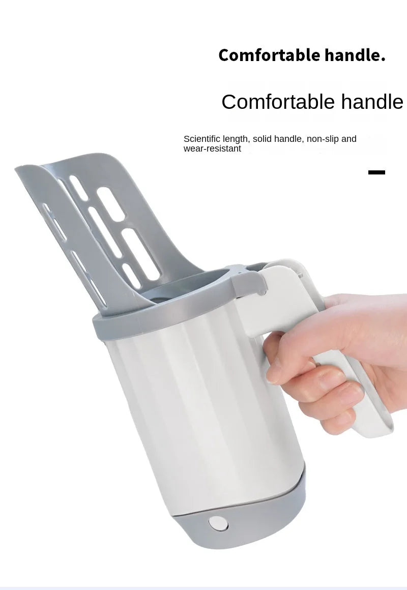 Cat Litter Scoop with Refill Bag – Self-Cleaning Garbage Picker