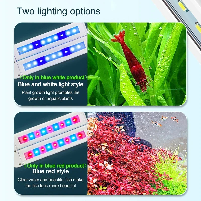 Super Bright Clip Lamp LED Aquarium Light for Aquatic Plant Grow Fish Tank