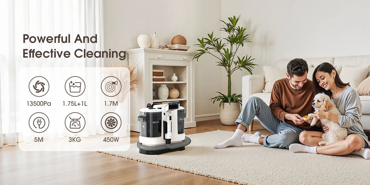 Pethiphop 13500Pa Power Cleaner – Pet Stains, Cars, Couch… Gone