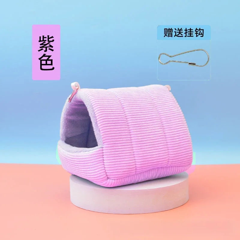 Winter Warm Bird Nest – Cotton Hanging Hammock & Tent Bed for Parrots & Budgies