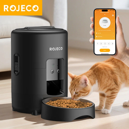 Smart 2L Pet Feeder – Wi-Fi App Auto Dispenser for Cats & Dogs