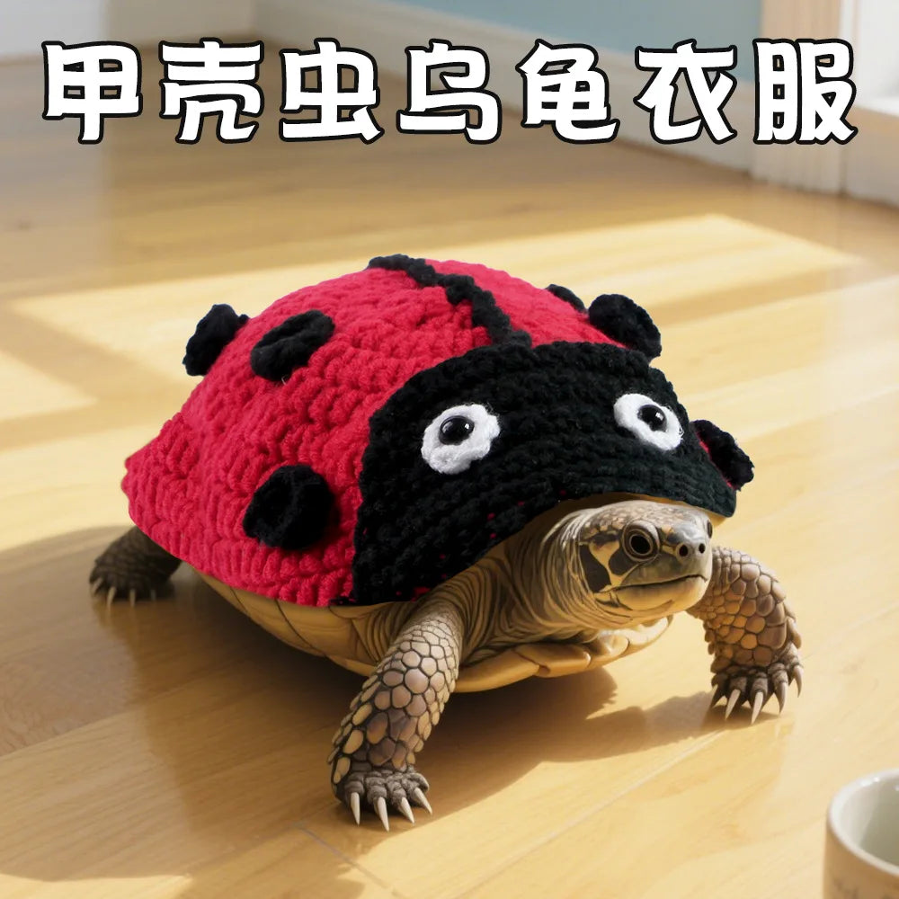 Handmade Turtle Sweater – Adjustable Warm Knitted Bee Costume for Tortoises