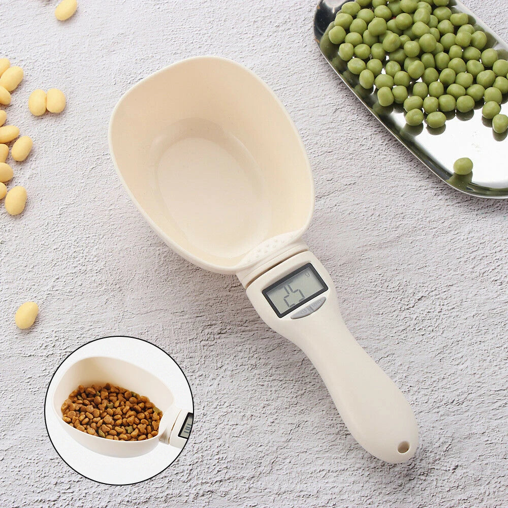 "Digital Pet Food Scoop Scale – LED Display"