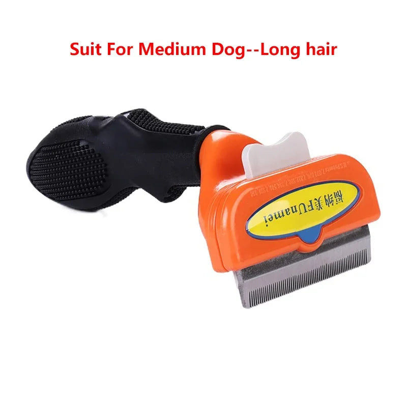 Cat & Dog Grooming Brush – Hair Shedding, Massage & Cleaning Comb