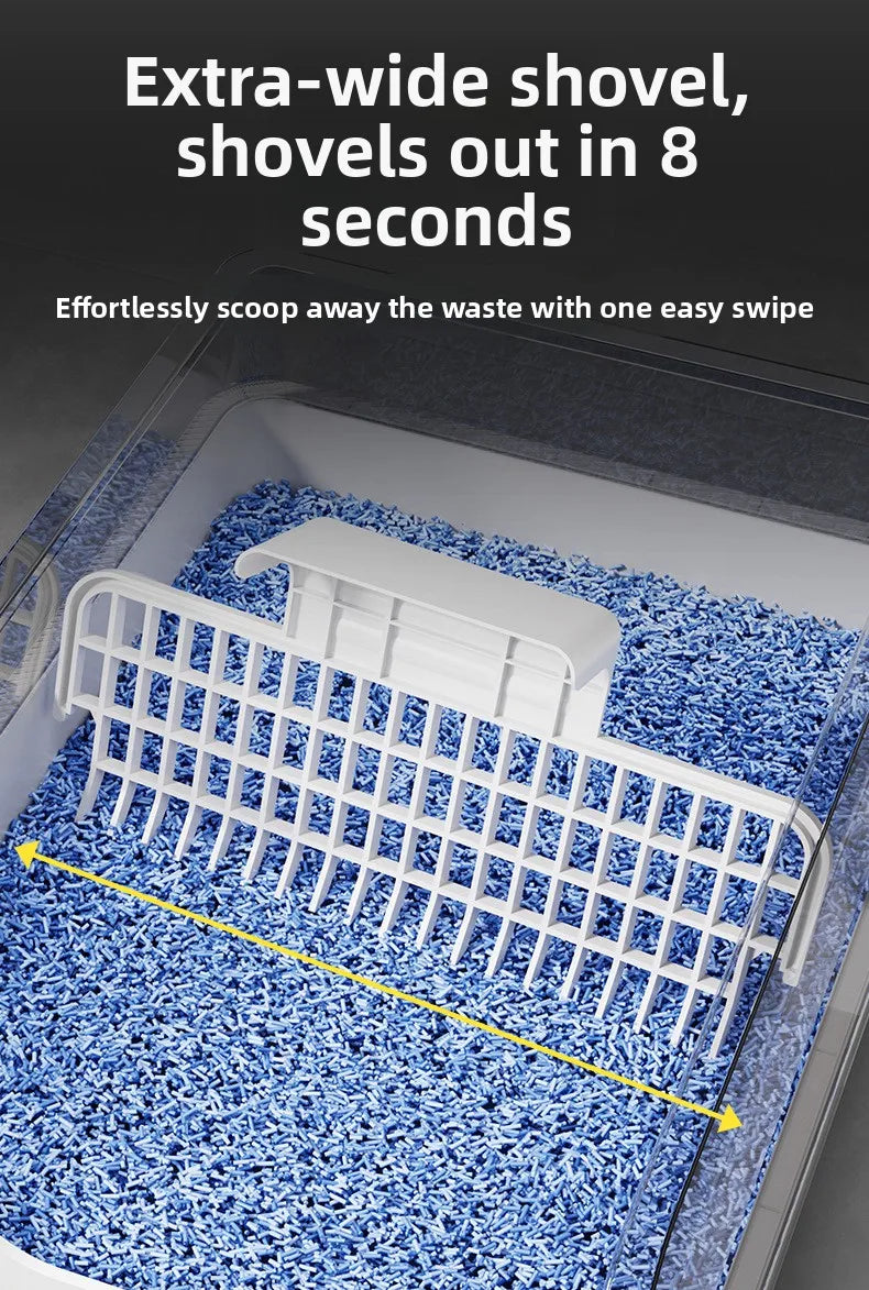 Extra Large Self-Cleaning Cat Litter Box – Closed & Odor Control