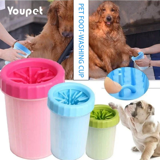 Portable Pet Paw Cleaner – Automatic Foot Washing Cup for Cats & Dogs