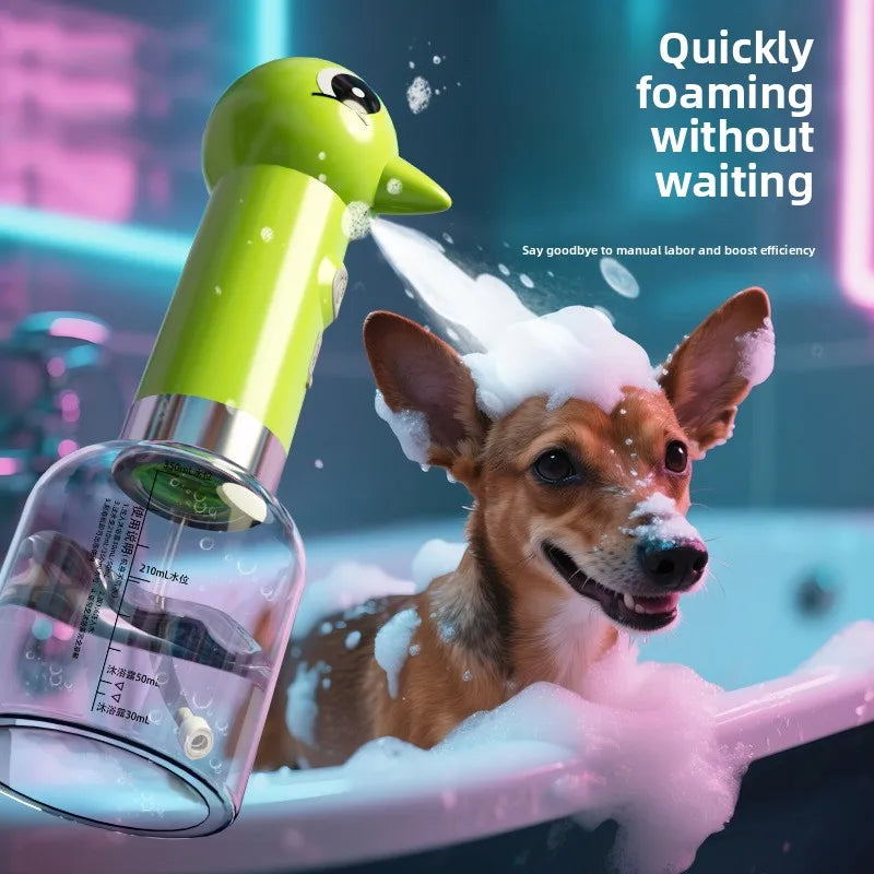Automatic Pet Foam Sprayer – Quick-Foaming Bathing Tool for Dogs & Cats