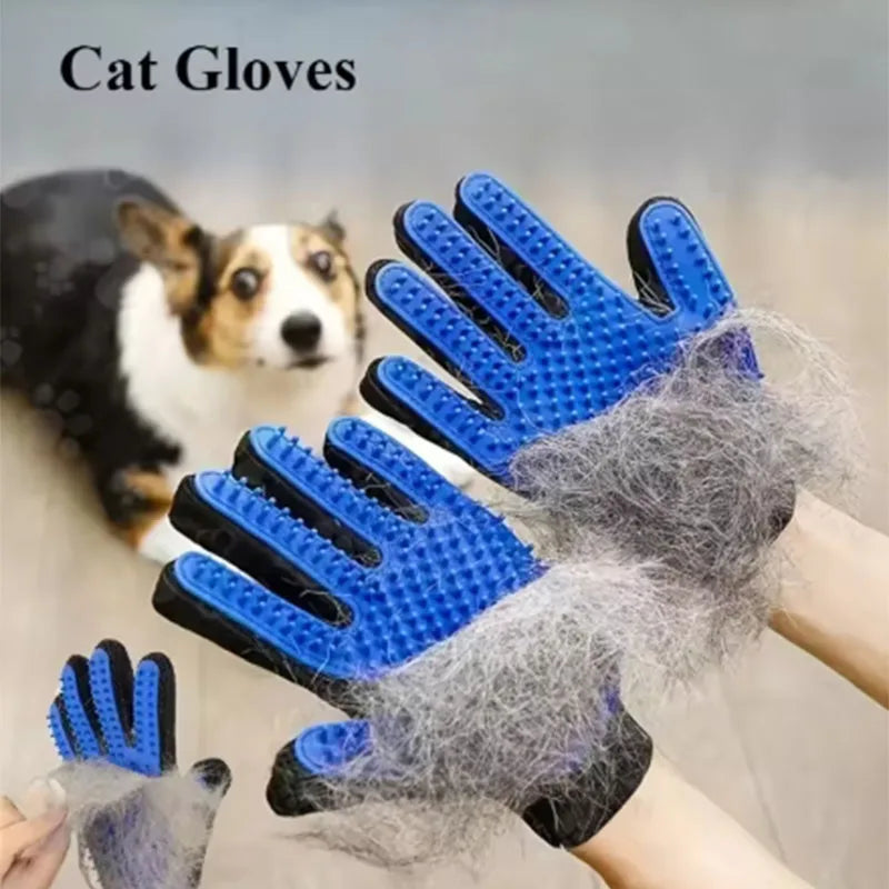 Pet Hair Removal Glove – Grooming & Deshedding Brush for Cats & Dogs