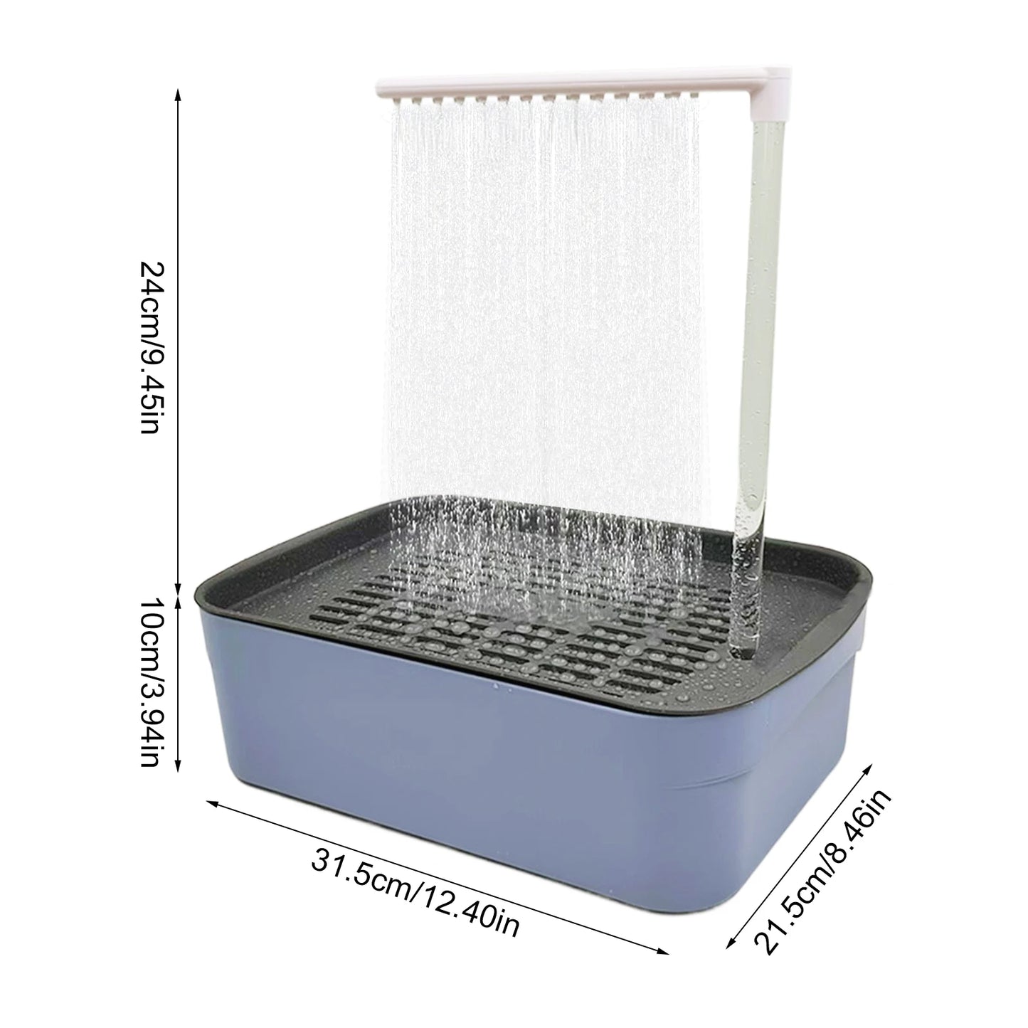 Automatic Parrot Bird Bath – Circulating Water Shower for Cages