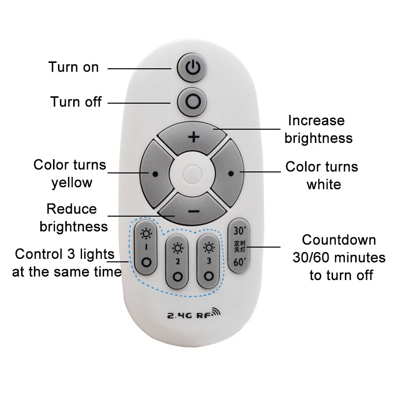 Remote Control Dimmable Lamp Turtle Reptiles