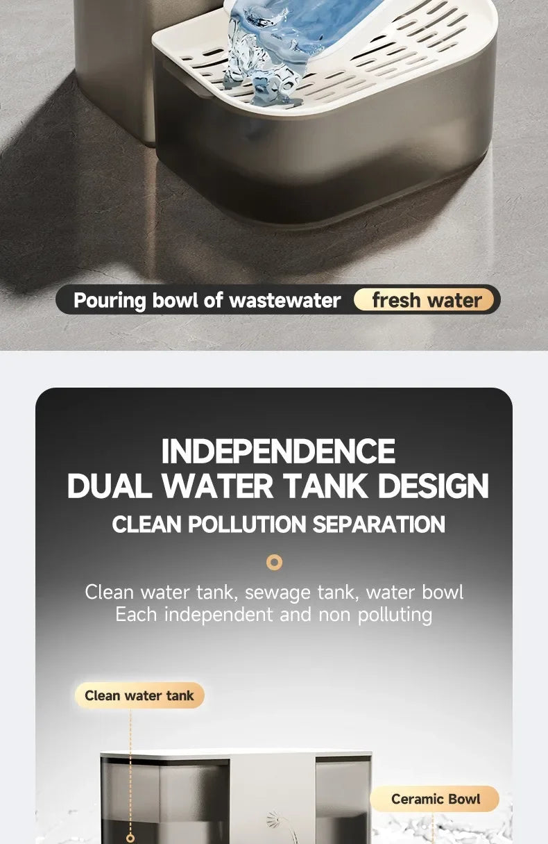 4.5L Smart Pet Water Dispenser – Automatic Cat & Kitten Fountain