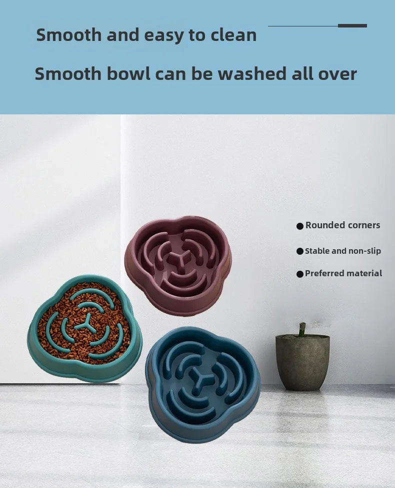 "Slow Feeder Dog Bowl – Anti-Choke Cloud Shape for Large Dogs"