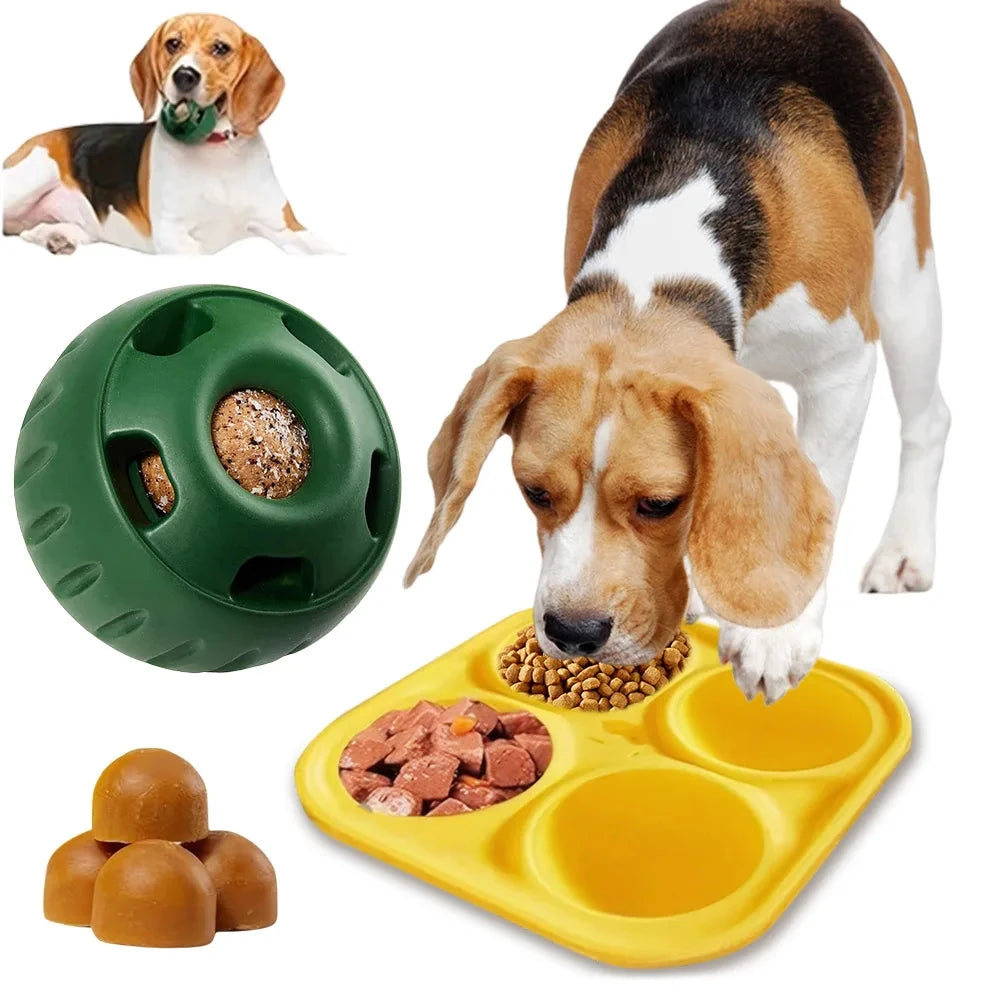 Refillable Silicone Dog Toy – Interactive Chew & Feeding Ball
