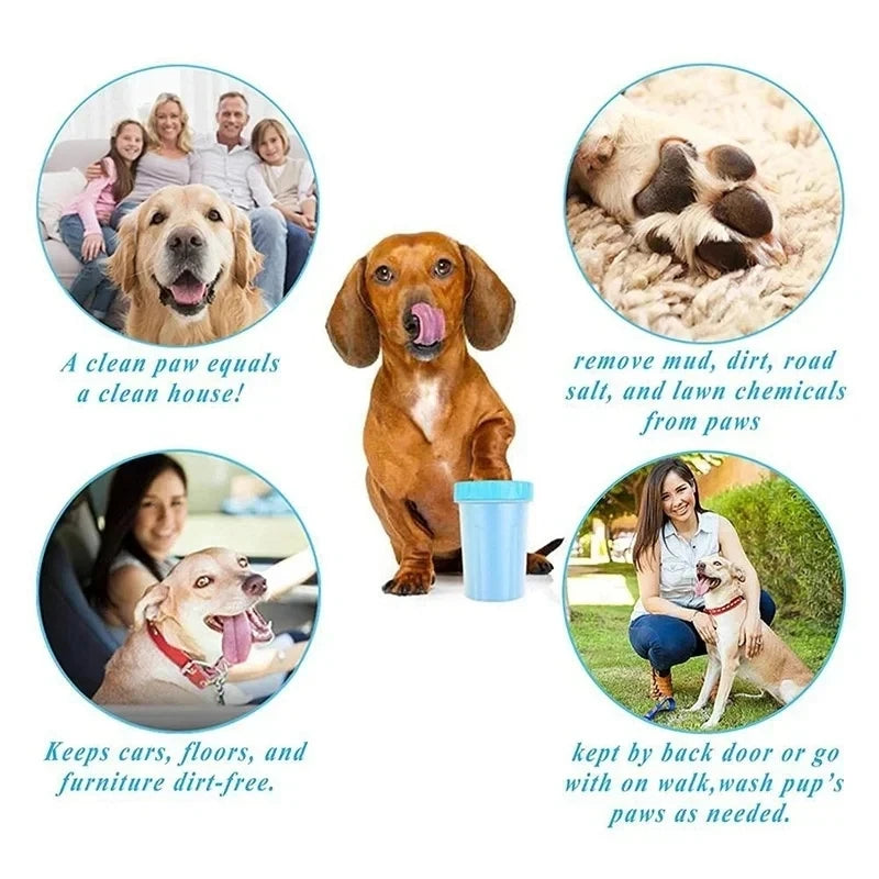 Portable Pet Paw Cleaner – Automatic Foot Washing Cup for Cats & Dogs