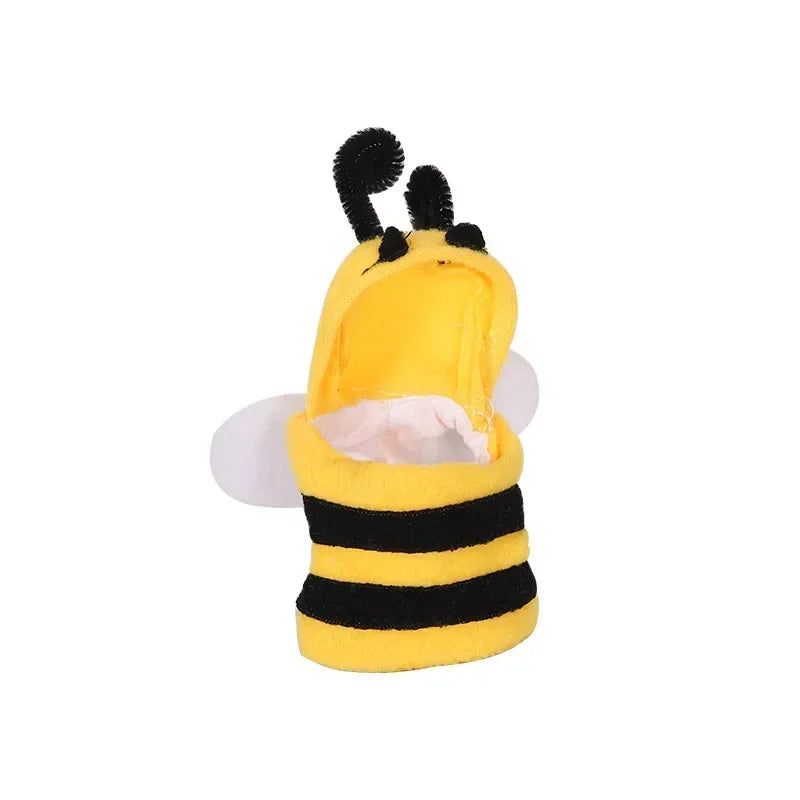 Bee-Shaped Bird Costume – Winter Warm Flying Suit & Hooded Hat for Parrots