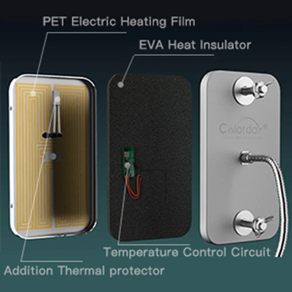 Bird Cage Heater Perch – Stainless Steel Parrot Warmer with Thermostat for Bird Cages