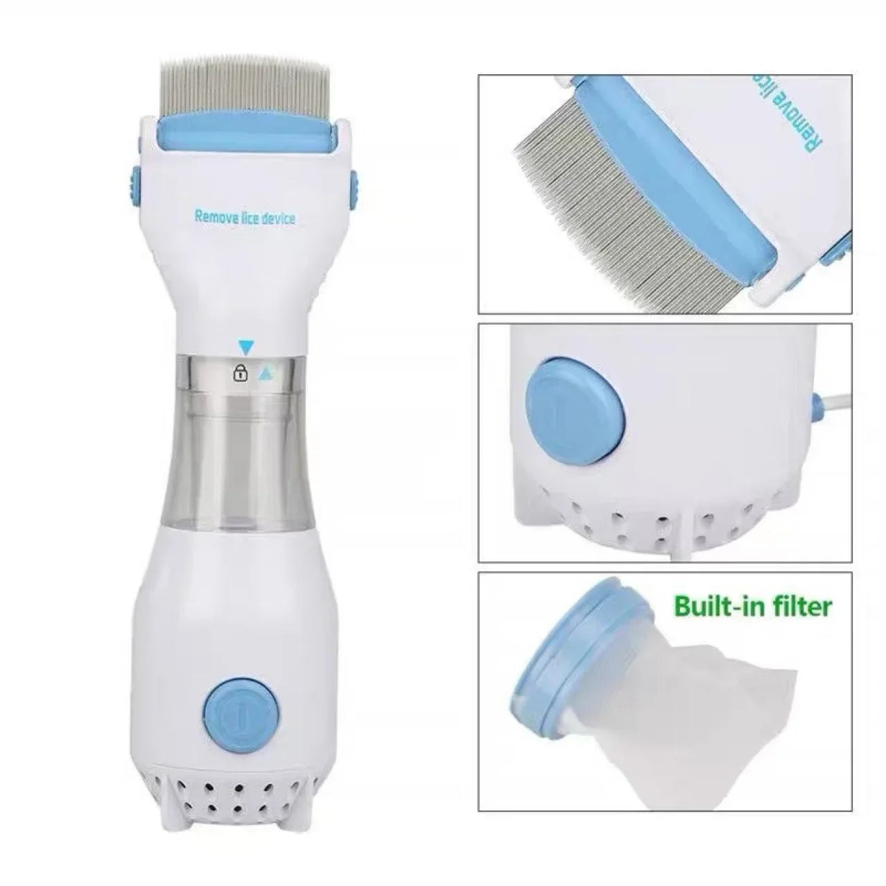 Electric Pet Lice & Flea Removal Comb – Safe Grooming Brush for Cats & Dogs