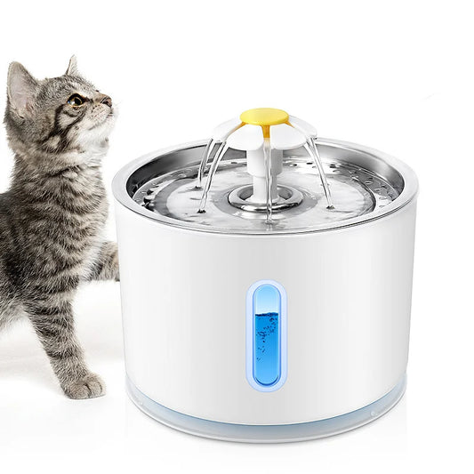 Automatic Cat & Dog Water Fountain – Stainless Steel Pet Dispenser