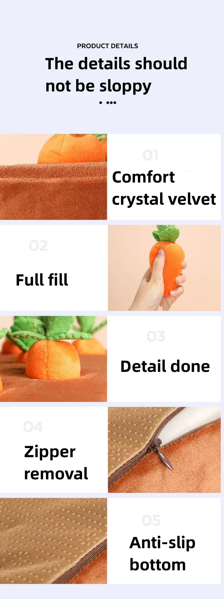 Interactive Carrot Plush Dog Toy – 2-in-1 Puzzle & Nosework Feeder