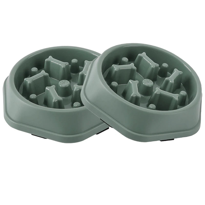 "Slow Feeder Dog Bowl – Anti-Choke, Non-Slip Puzzle Design"