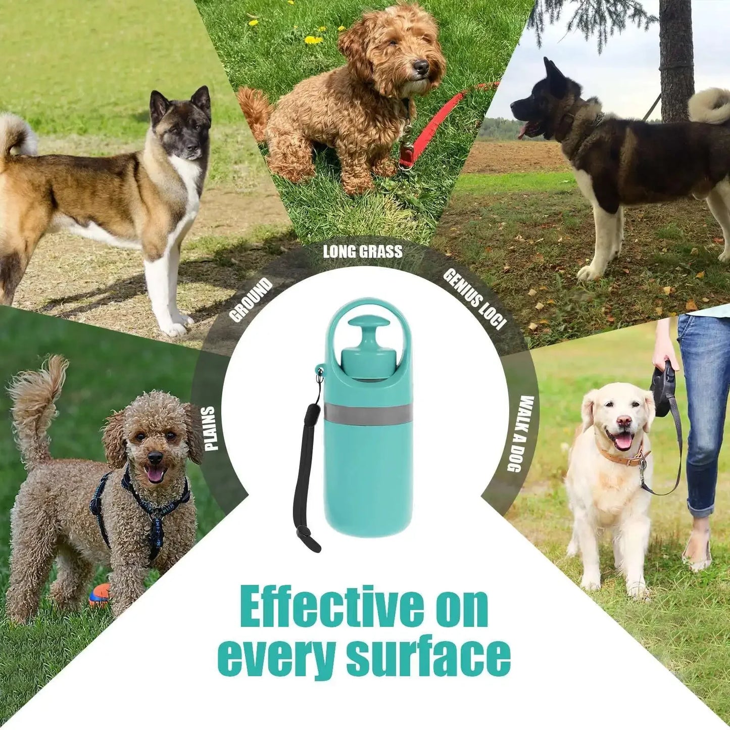 No-Touch Dog Pooper Scooper – Handheld Pet Waste Grabber