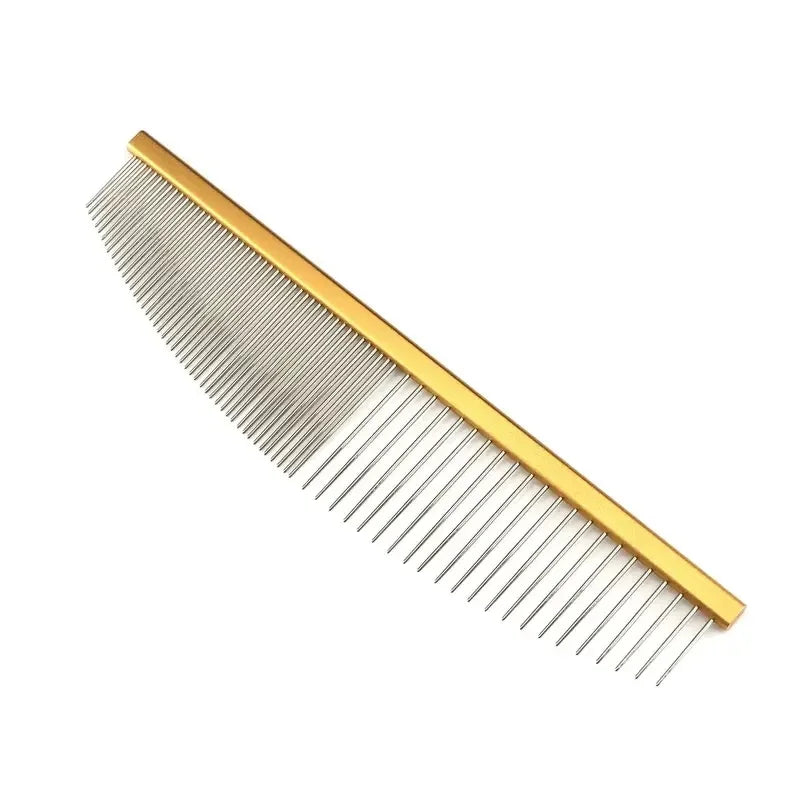 Pet Moon Comb – Stainless Steel Thin Teeth Grooming Comb for Cats & Dogs