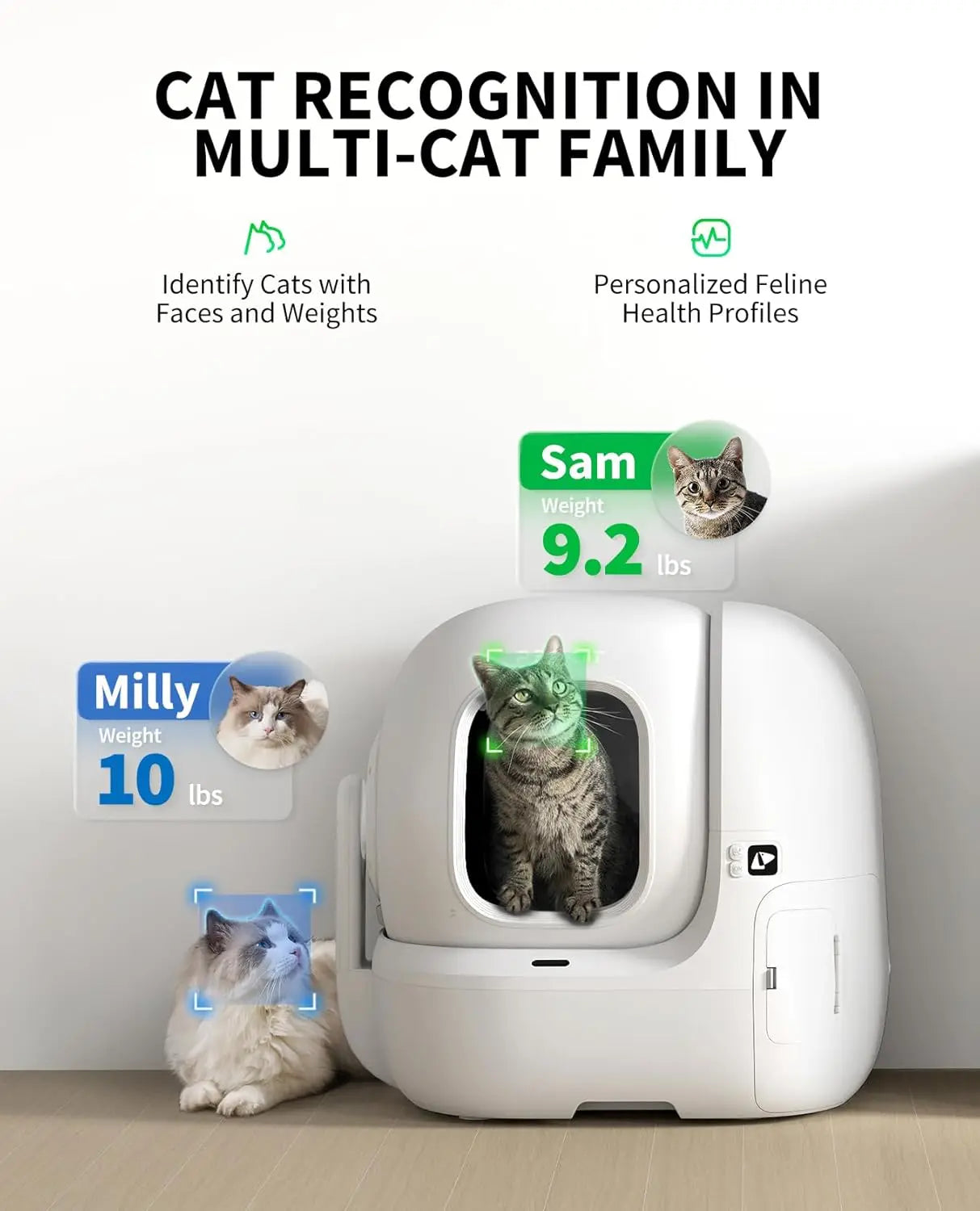 Purobot Max Pro AI Cat Litter Box – Automatic, 210° Camera, 5G WiFi