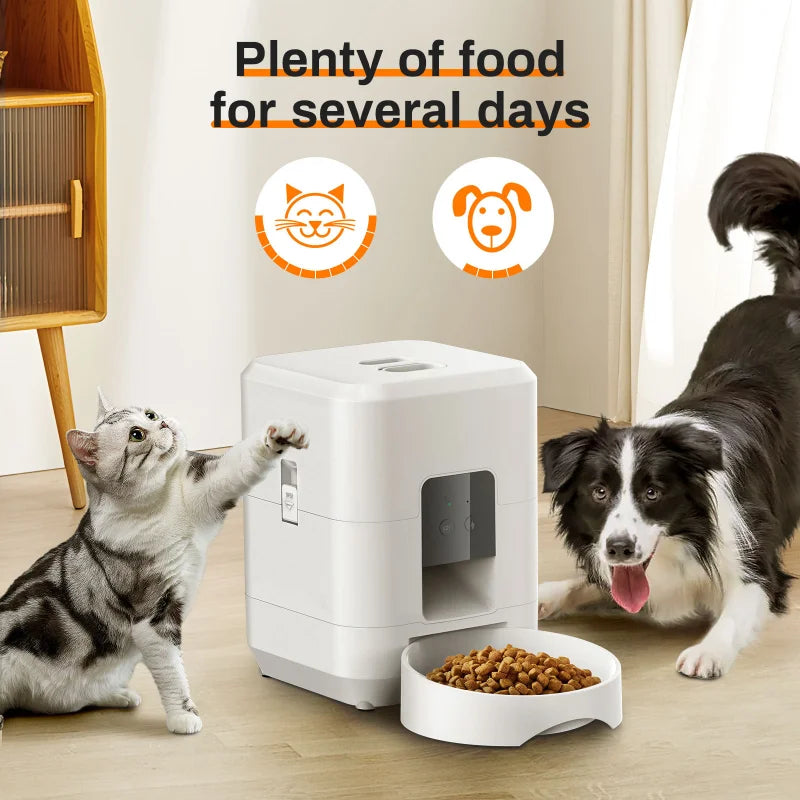 2L Wireless Smart Pet Feeder – App Controlled Cat & Dog Dispenser