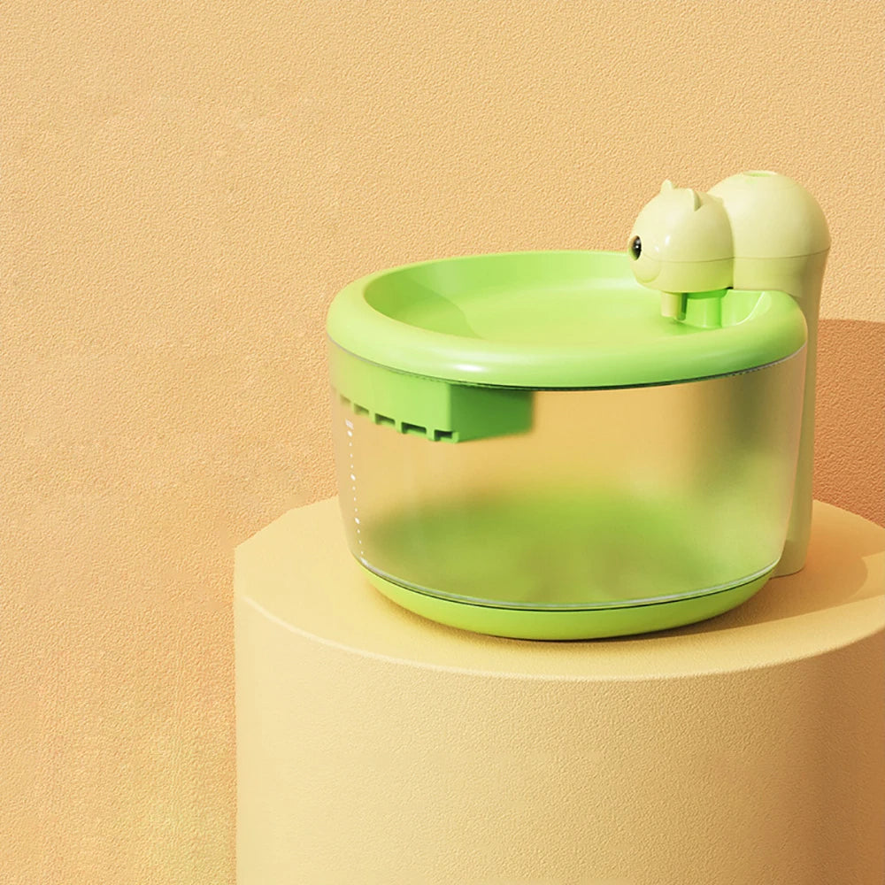 2L Automatic Wireless Pet Water Feeder Smart Induction Cat Dog Drinking Fountain Quiet Circulating Filtration Running Water