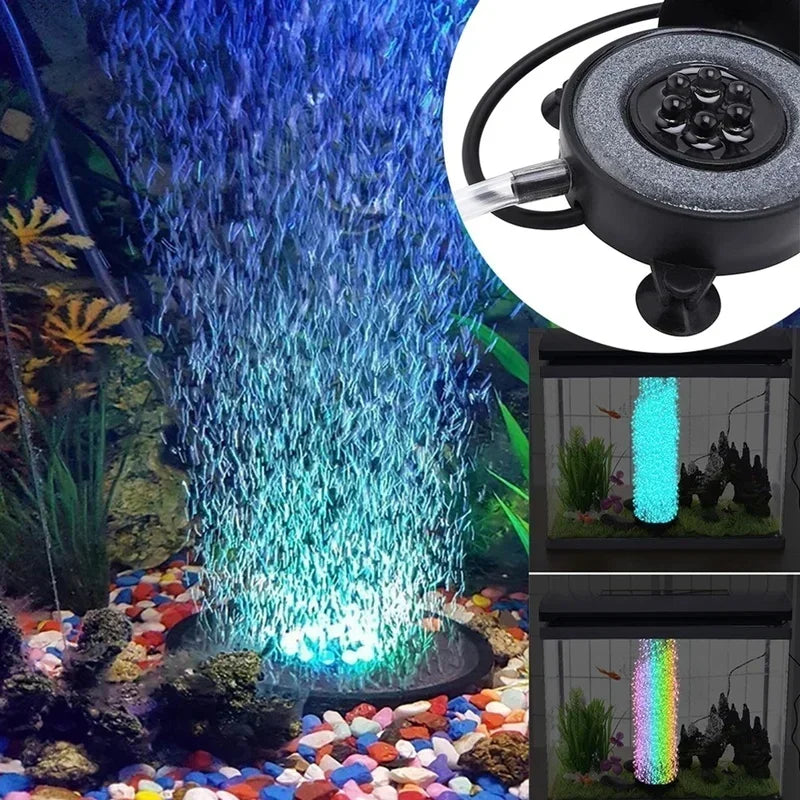 Bubbler Decor Lamp Aquarium Fish Tank Pool Led Lights