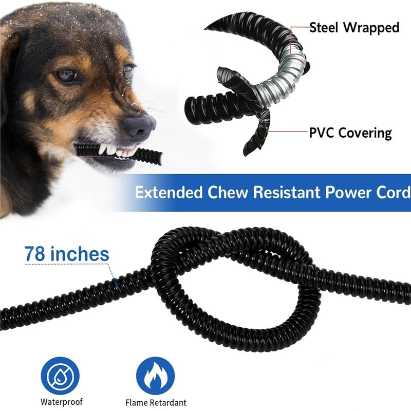 3.7L Automatic Heated Water Bowl – Temperature-Controlled Pet Feeder