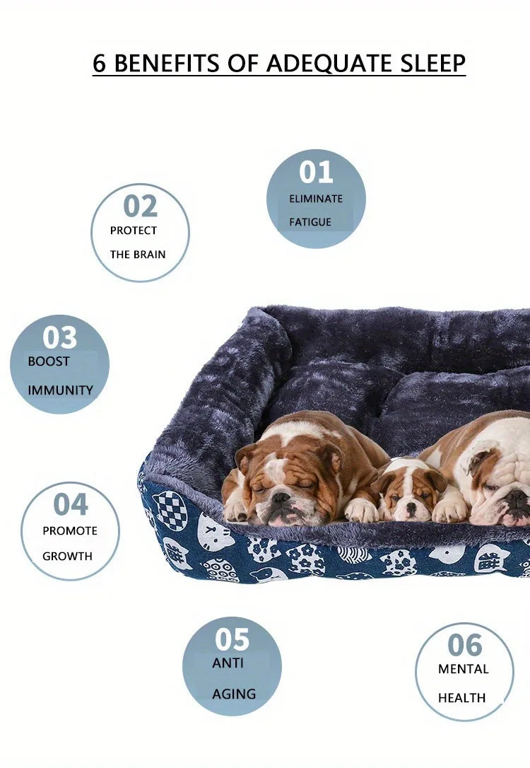 Cozy Dog & Cat Bed – Winter Sofa Mat, Cushion & Basket for All Sizes
