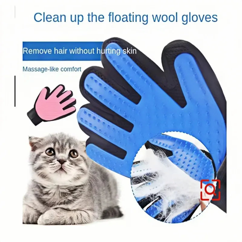 Pet Hair Removal Glove – Grooming & Deshedding Brush for Cats & Dogs