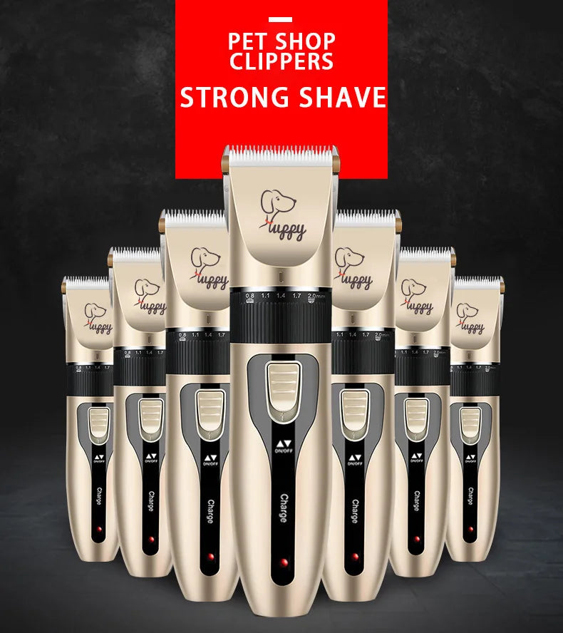 Electric Pet Clipper Grooming Kit – Rechargeable Hair Trimmer for Dogs & Cats