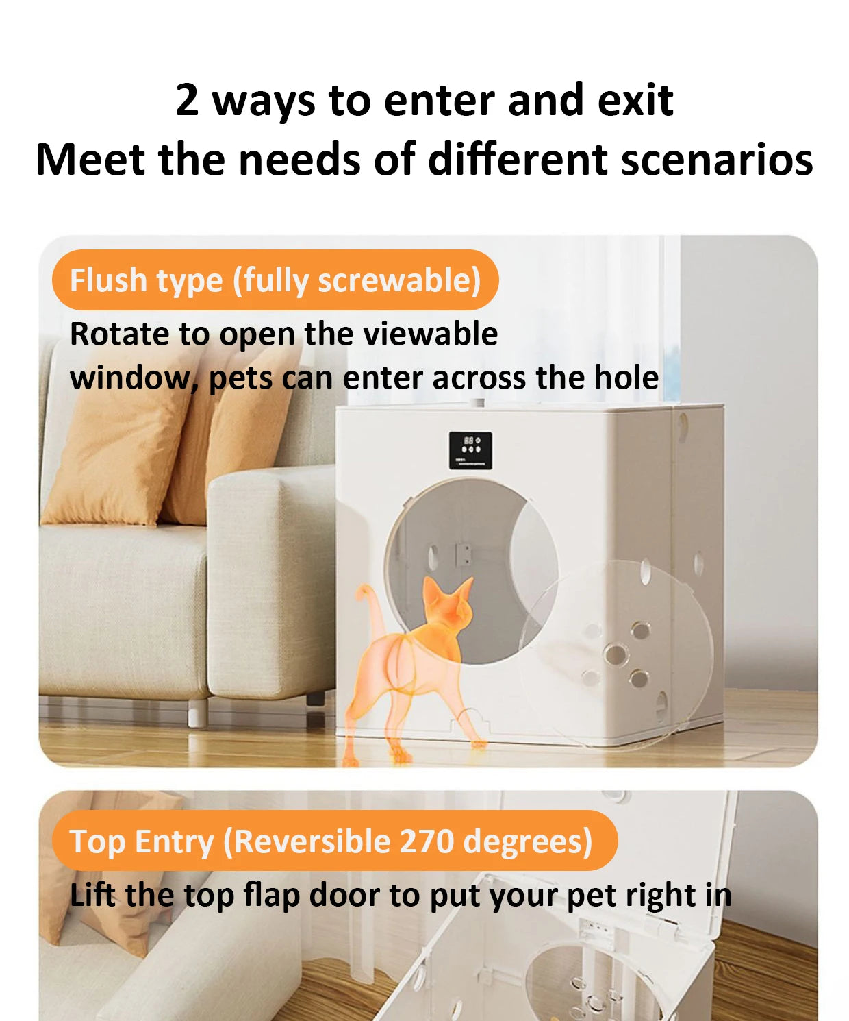 Foldable Pet Drying Box – 88L Large Automatic Dog & Cat Hair Dryer