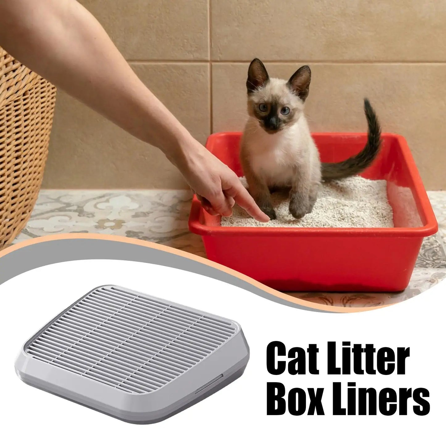 Double-Layer Cat Litter Ramp – Paw Cleaner with Filter