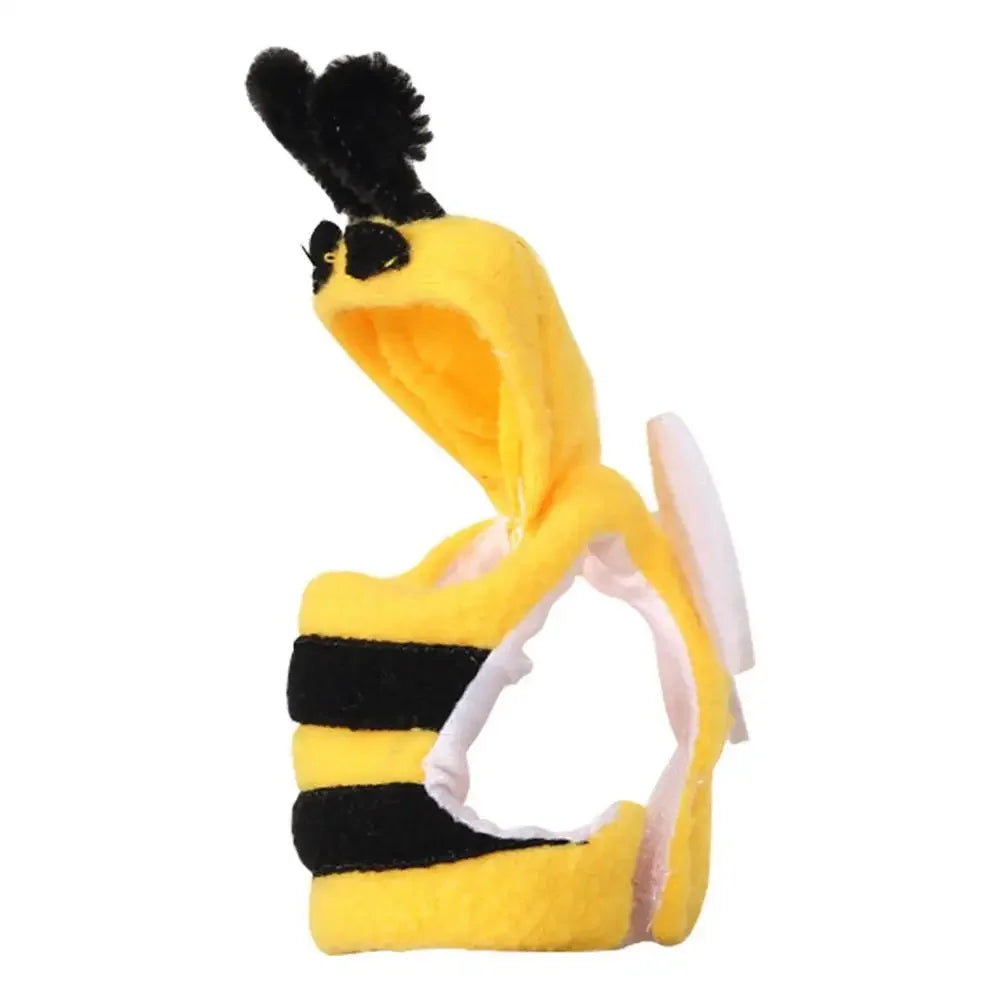 Bee-Shaped Bird Costume – Soft Hoodie Outfit for Parrots & Budgies