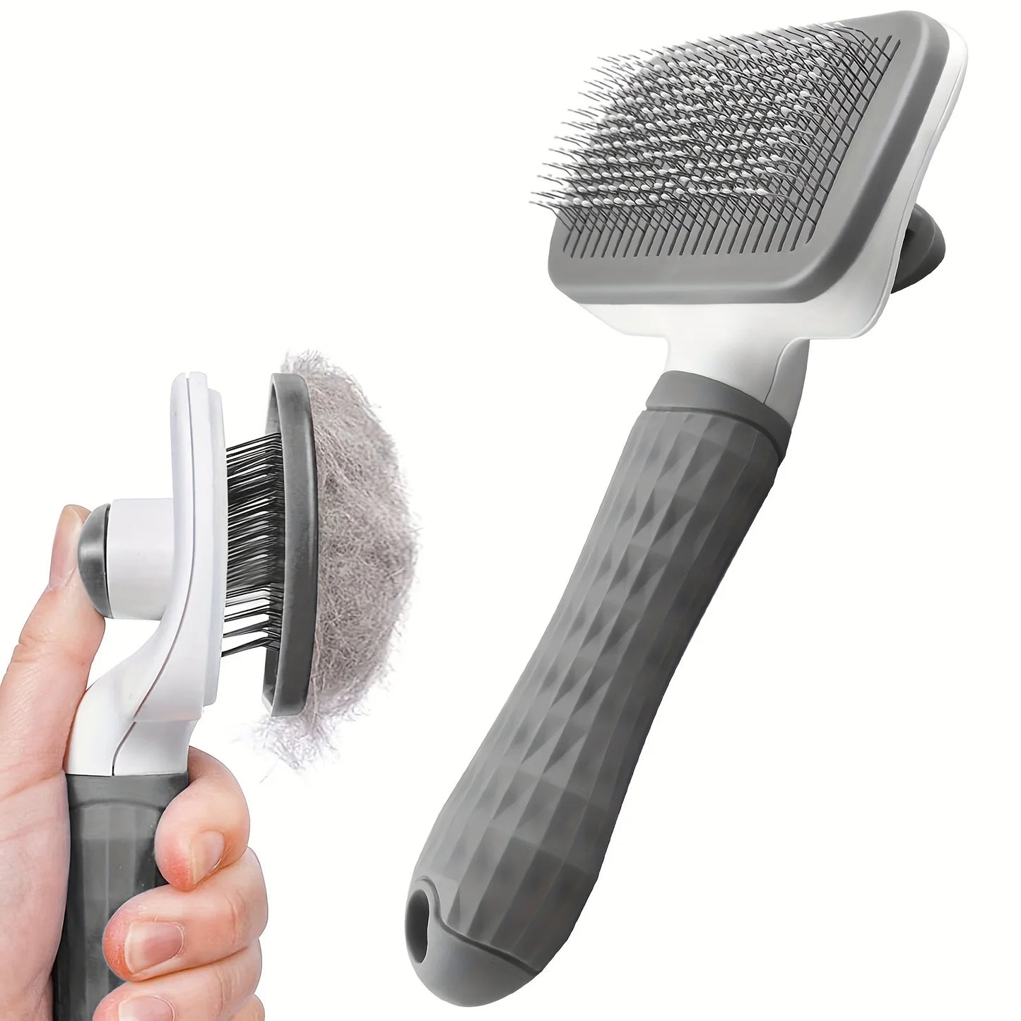 Self-Cleaning Pet Hair Remover Comb – Slicker Brush for Cats & Dogs Grooming