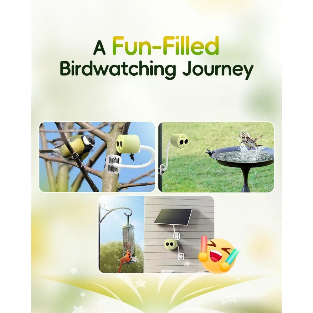 Hibird 4K HD Smart Bird Feeder Camera Solar Powered