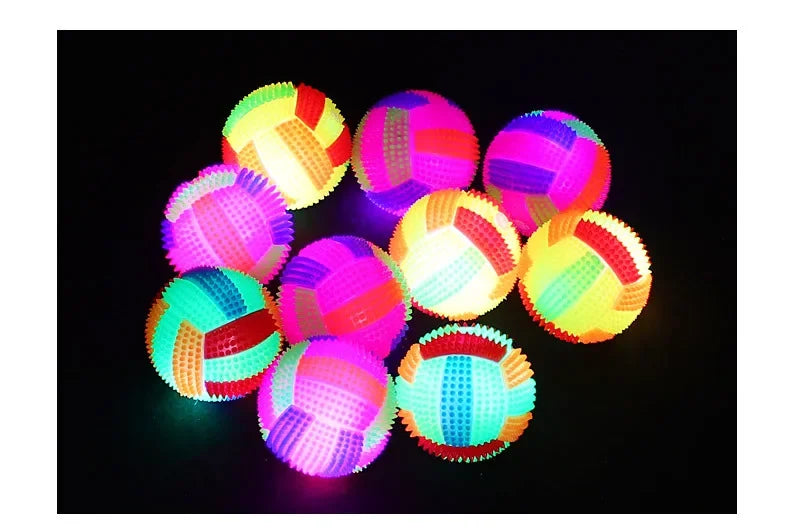 Luminous Chew & Bounce Ball – Interactive Sound Toy for Pets & Kids