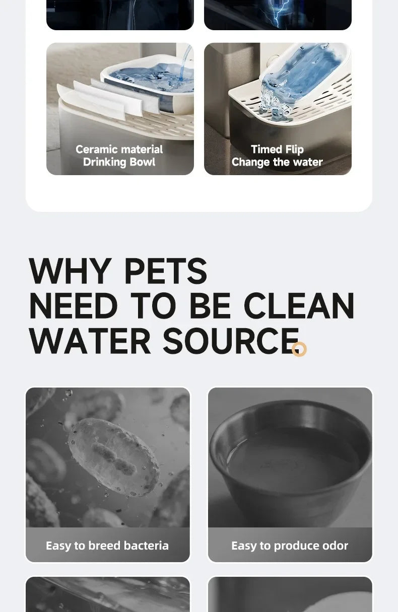 4.5L Smart Pet Water Dispenser – Automatic Cat & Kitten Fountain