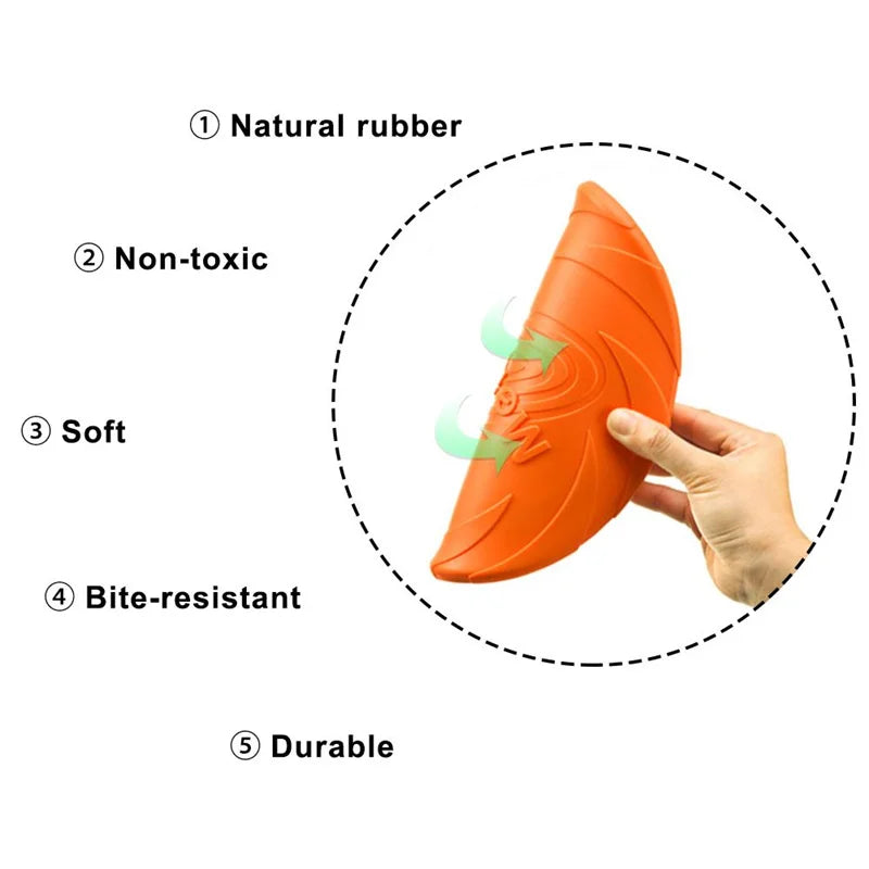 Durable Bite-Resistant Dog Flying Disc – Outdoor Interactive Training Toy
