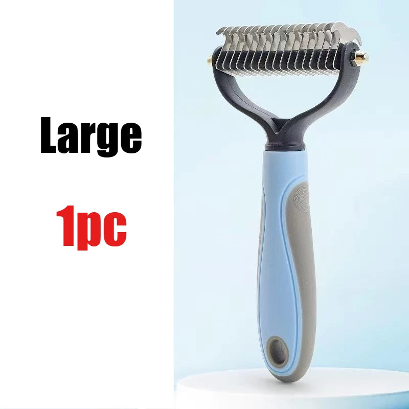 Pet Grooming Brush – Deshedding, Fur Removal & Knot Cutter for Dogs & Cats