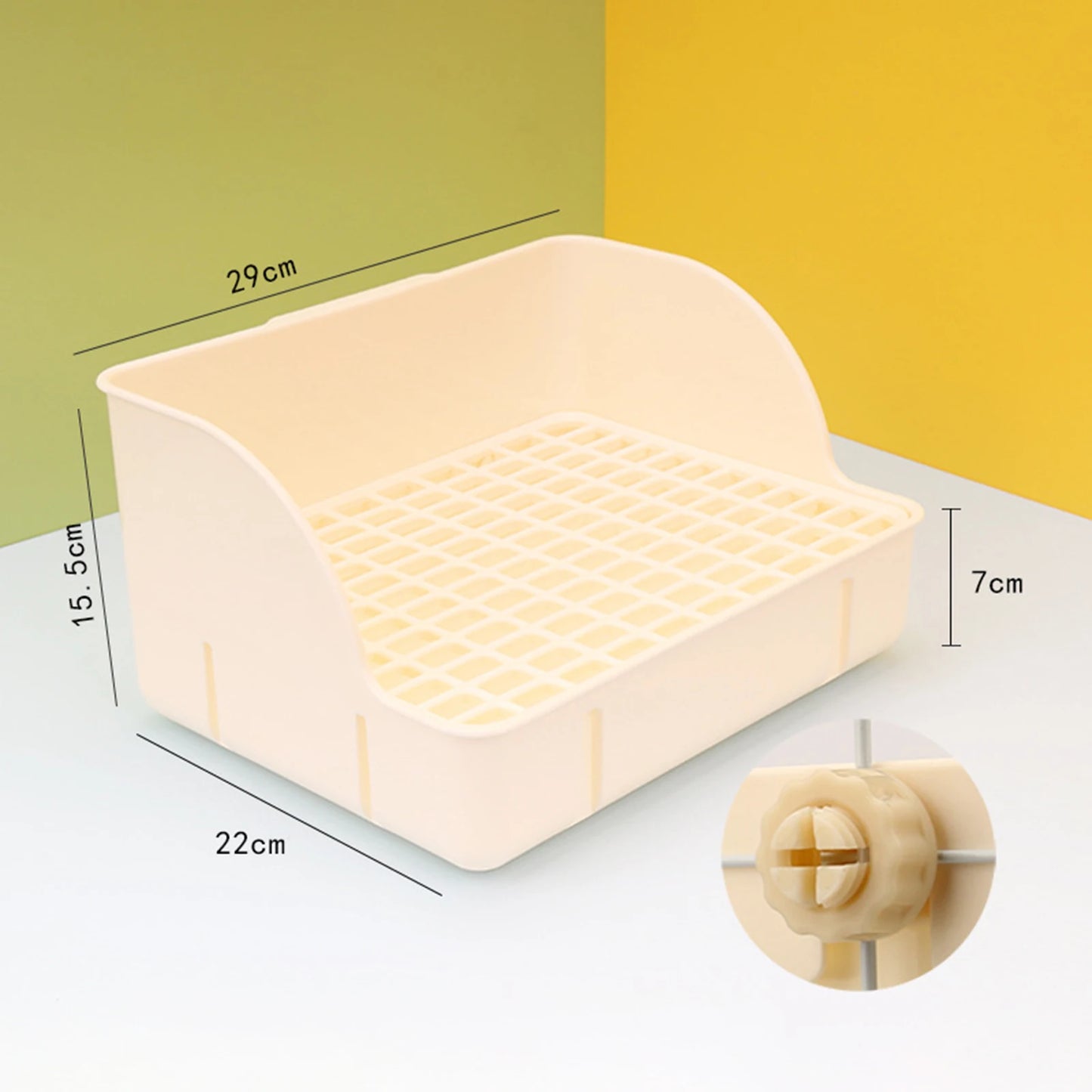 Small Animal Litter Box – Rabbit & Bunny Training Corner Tray