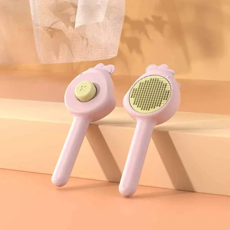 Self-Grooming Pet Massage Brush – Hair Removal Comb for Cats & Dogs