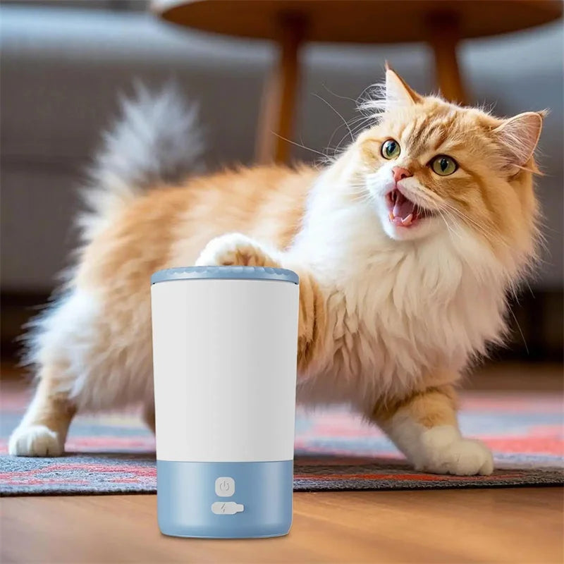 Automatic Paw Cleaner for Dogs & Cats – Soft Silicone Brush, USB-C Rechargeable, Waterproof & Portable Design