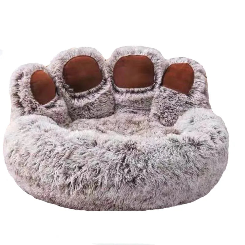Warm Fluffy Pet Bed – Winter Sofa Basket for Dogs, Puppies & Cats