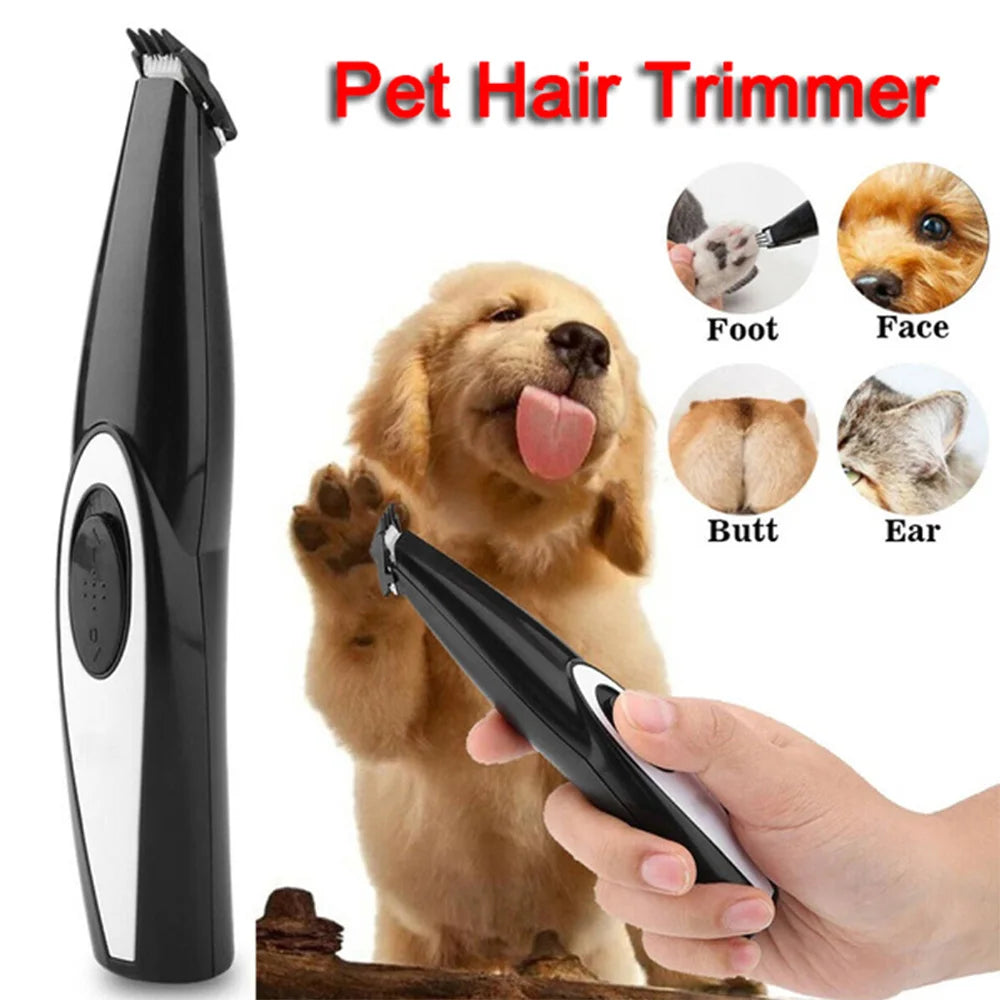 USB Rechargeable Pet Hair Trimmer – Dog & Cat Grooming Clipper Kit
