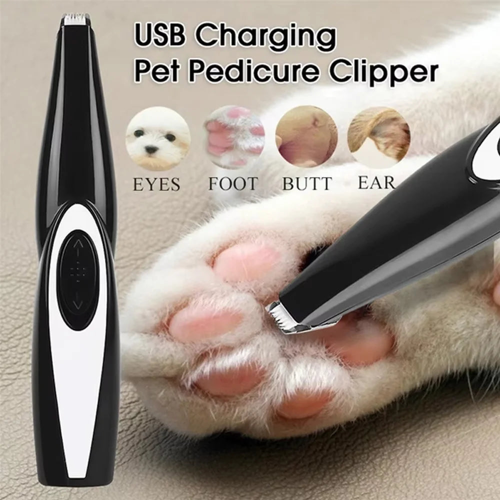 USB Rechargeable Pet Hair Trimmer – Dog & Cat Grooming Clipper Kit